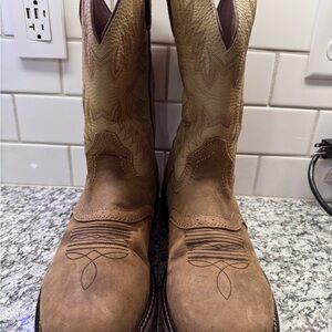 Men's Justin Cowboy Brown Western Boots size 13